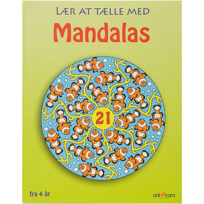 Mandala värityskirjat, Opi laskemaan, 1 kpl