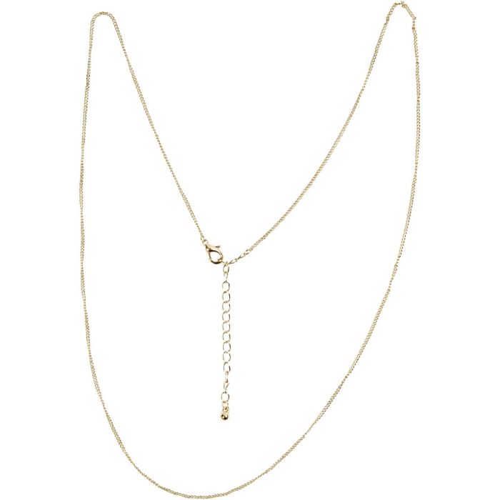 Ketju, Pit. 80 cm, halk. 1 mm, kullanvärinen, 1 kpl