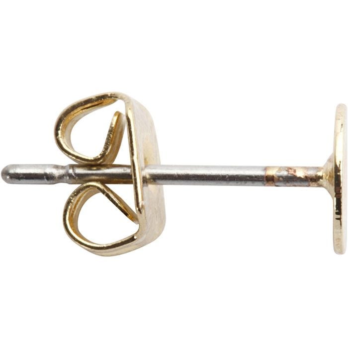 Nappikorvakorut, Pit. 13 mm, kullanvärinen, 10 kpl/ 1 pkt