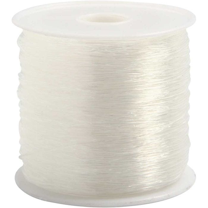 Elastinen korulanka, pyöreä, paksuus 0,5 mm, 100 m/ 1 rll