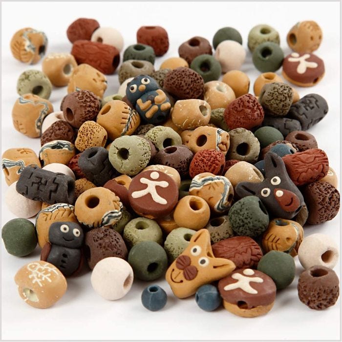 Keramiikkahelmet, koko 7-18 mm, aukon koko 2-4 mm, värilajitelma, 300 g/ 1 pkt