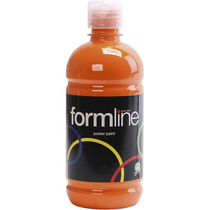 
Temperamaali Matta, oranssi, 500 ml/ 1 pll