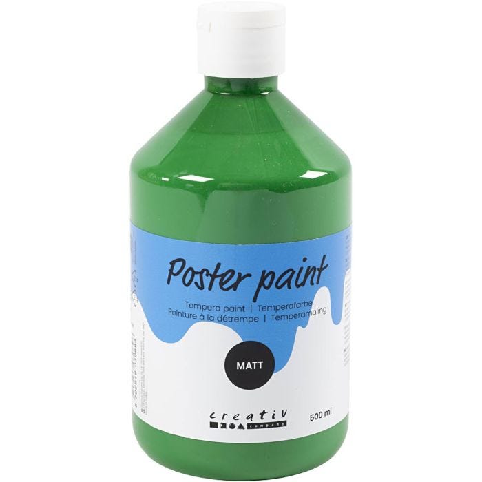 
Temperamaali Matta, tummanvihreä, 500 ml/ 1 pll