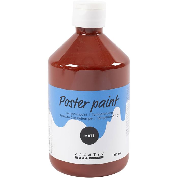 
Temperamaali Matta, ruskea, 500 ml/ 1 pll