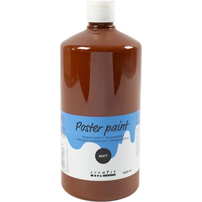 
Temperamaali Matta, ruskea, 1000 ml/ 1 pll