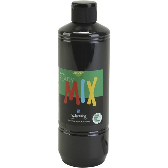 Greenspot Ready Mix-Maali, matta, musta, 500 ml/ 1 pll