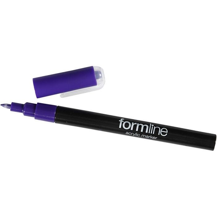 formline-akryylitussi, 0,7 mm, violetti, 1 kpl