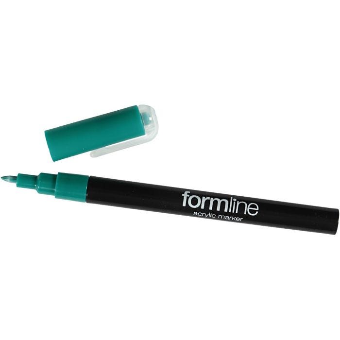formline-akryylitussi, 0,7 mm, vihreä, 1 kpl