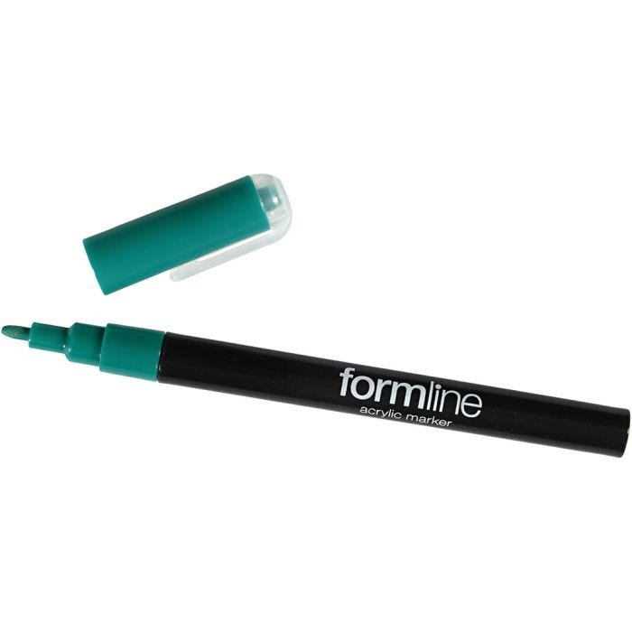 formline-akryylitussi, 0,9-1,3 mm, vihreä, 1 kpl