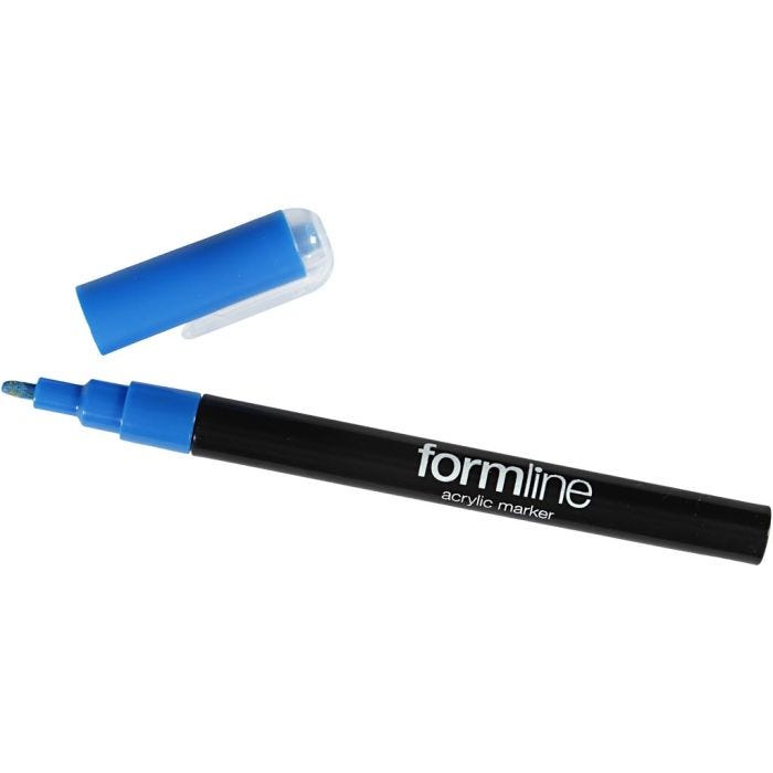 formline-akryylitussi, 0,9-1,3 mm, sininen, 1 kpl