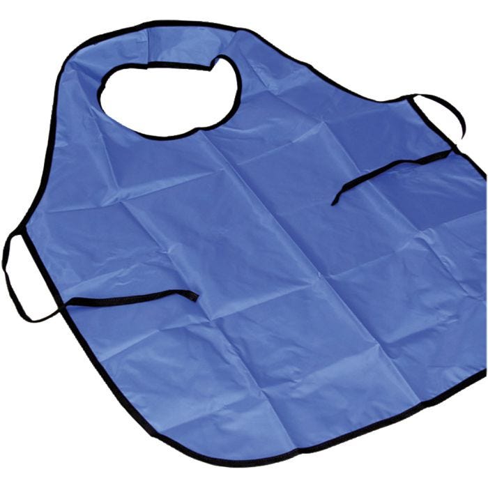 Maalarin essu kauluksella, Pit. 100 cm, koko M-XL cm, sininen, 10 kpl/ 1 pkt