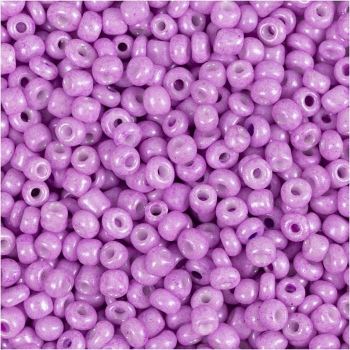 Rocaille-siemenhelmet, halk. 3 mm, koko 8/0, aukon koko 0,6-1,0 mm, soft pink, 25 g/ 1 pkt