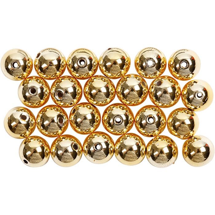 Vahahelmet, halk. 8 mm, aukon koko 1 mm, kulta, 50 kpl/ 1 pkt