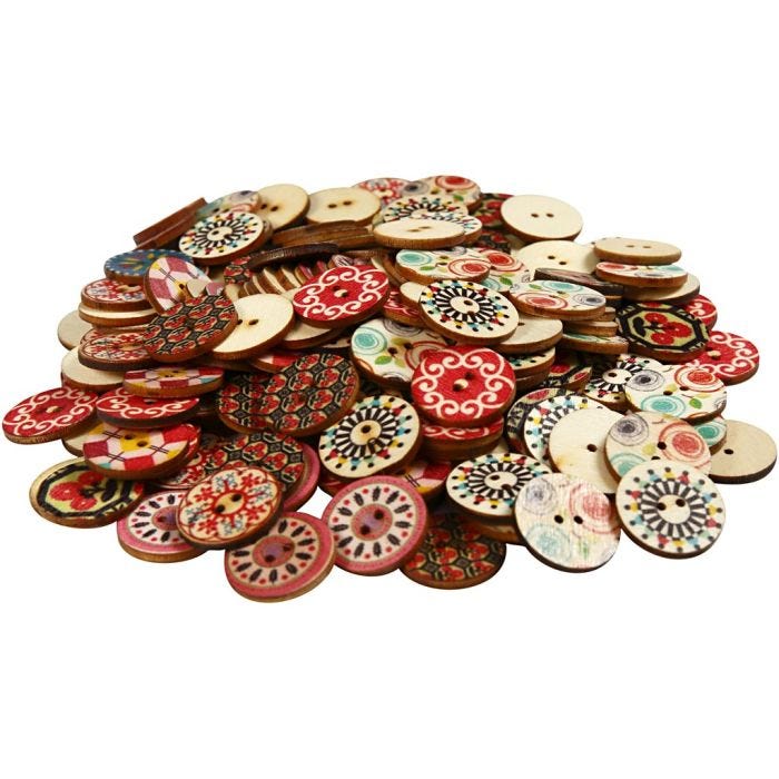 Puunapit, halk. 20 mm, 180 kpl/ 1 pkt