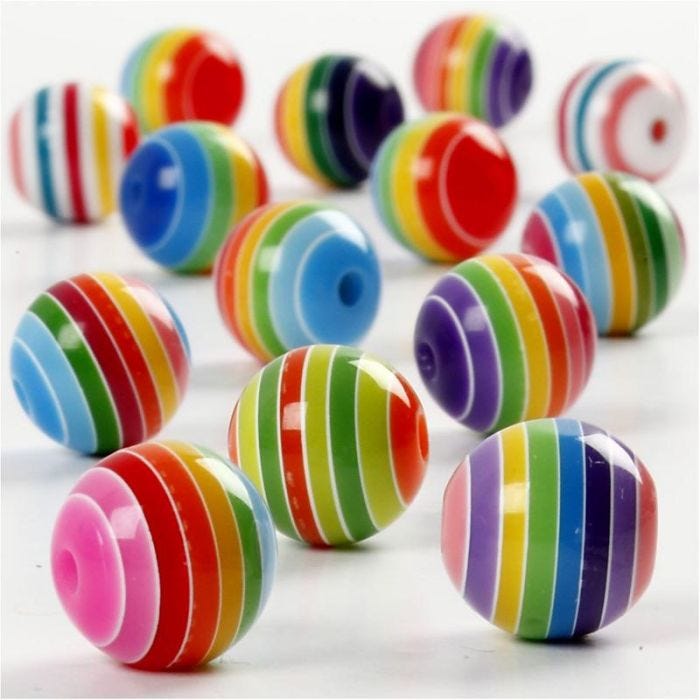 Multimix-Polyresinhelmet, halk. 12 mm, aukon koko 1,5 mm, 55 g, 75 ml/ 1 pkt