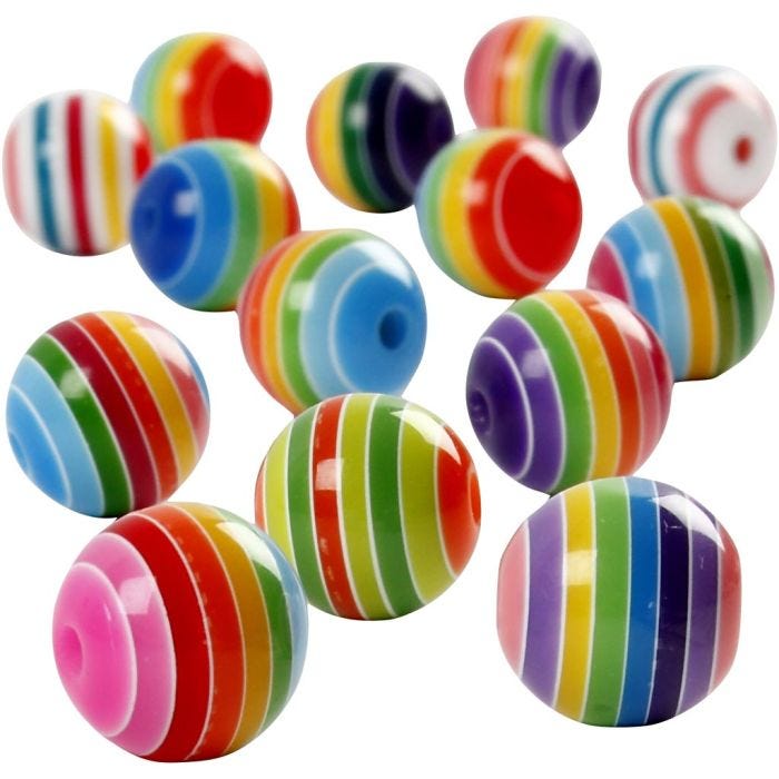 Multimix-Polyresinhelmet, halk. 12 mm, aukon koko 1,5 mm, 500 g/ 1 pss