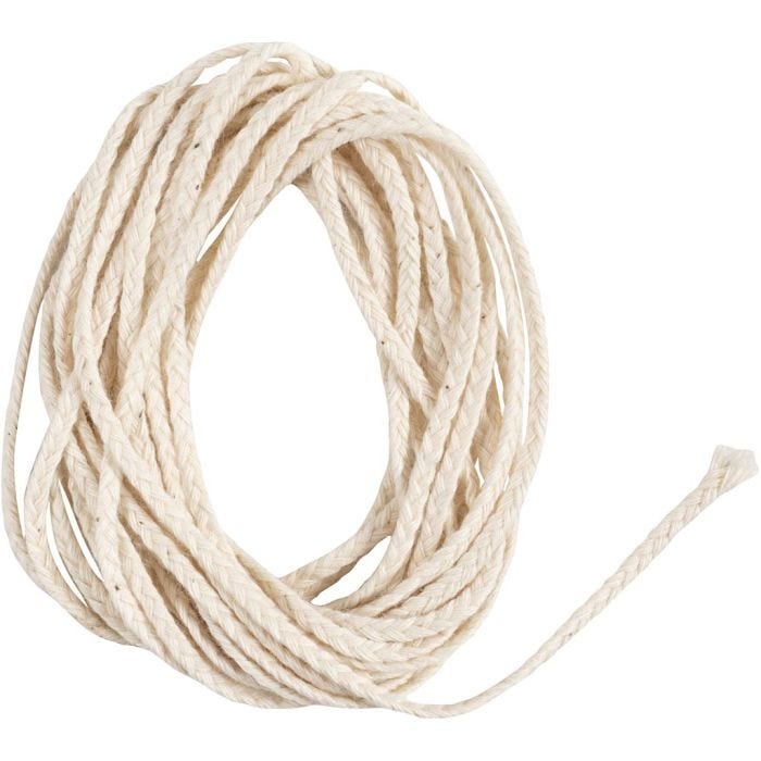 Sydänlanka, Soveltuu kastokynttilöille (halkaisija 15–22 mm) ja valukynttilöille (halkaisija 40–60 mm), 100 g, 3 m/ 1 pkt