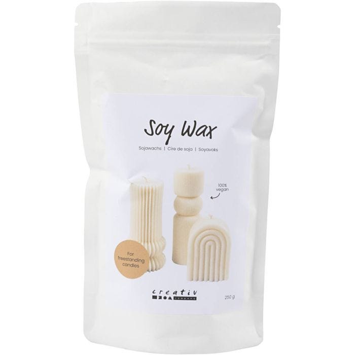 Soijavaha, Pöytäkynttilöille, kerma, 250 g/ 1 pkt