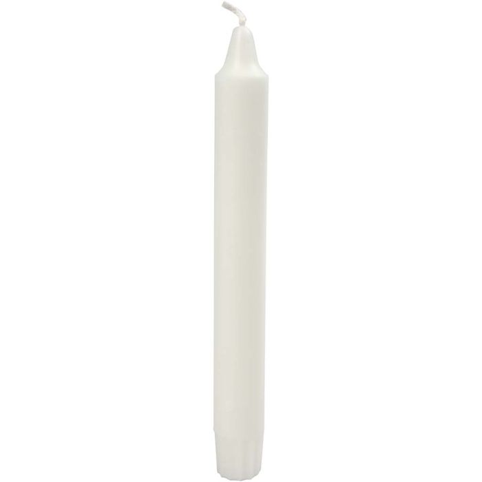Kynttilät, Kork. 20 cm, halk. 23 mm, valkoinen, 30 kpl/ 1 pkt
