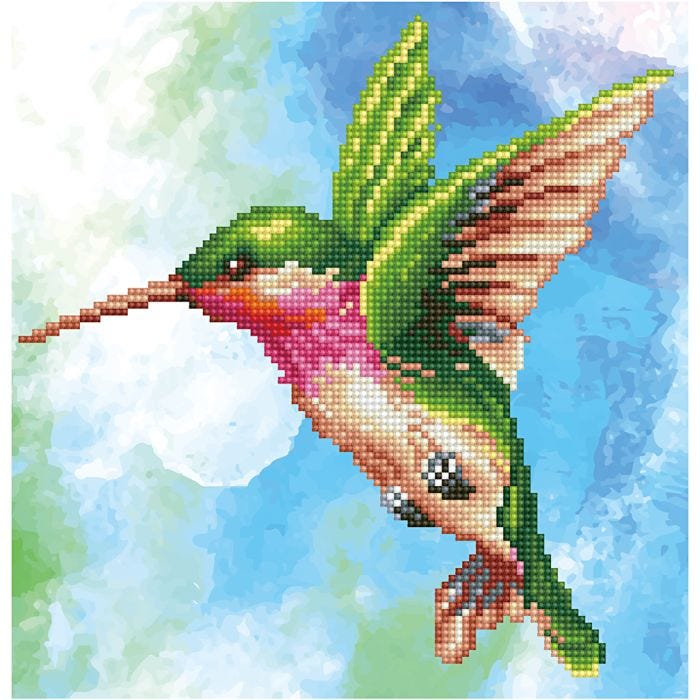Diamond Dotz- timanttimaalaus, Kolibri, koko 28x35,5 cm, 1 pkk/ 1 pkt