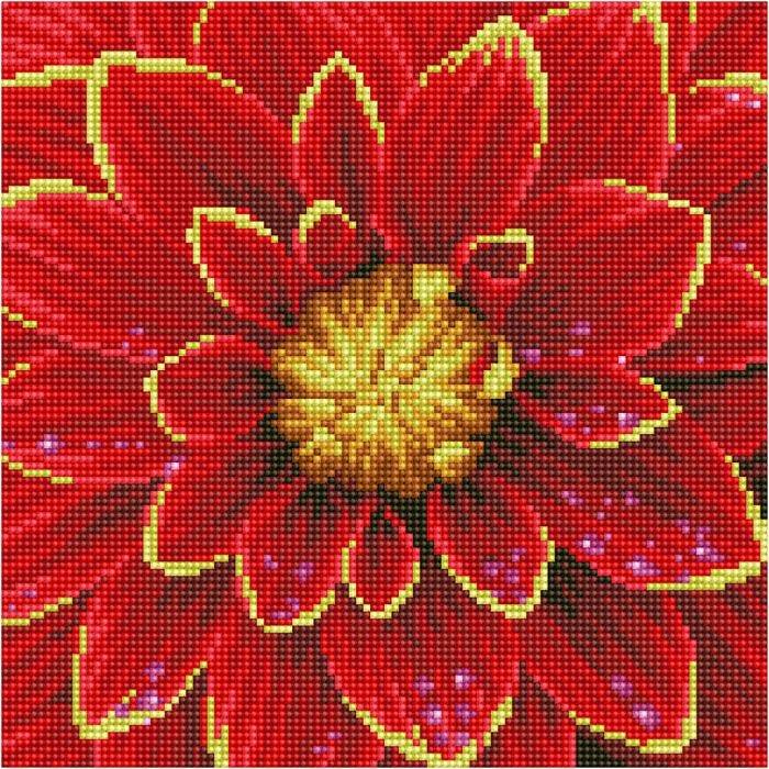 Diamond Dotz- timanttimaalaus, Daalia, koko 28x35,5 cm, 1 pkk/ 1 pkt
