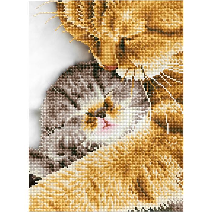 Diamond Dotz- timanttimaalaus, Kissat, koko 35,5x45,7 cm, 1 pkk/ 1 pkt