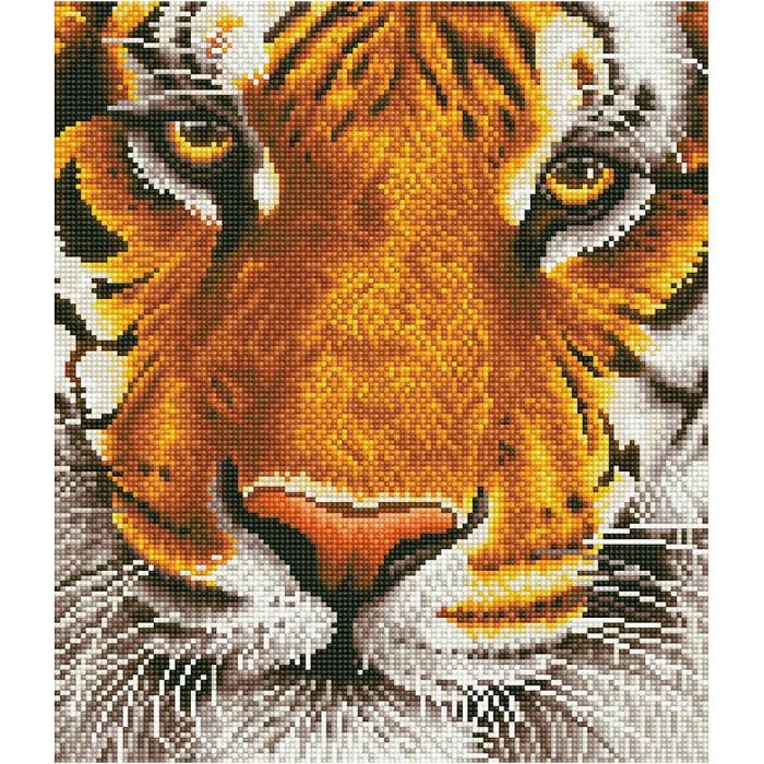Diamond Dotz- timanttimaalaus, Tiikeri, koko 36x42 cm, 1 pkk/ 1 pkt