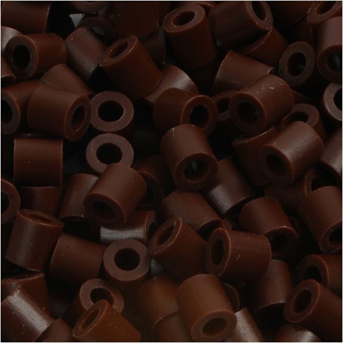Nabbi- putkihelmet, 5x5 mm, 2,5 mm, medium, ruskea (32229), 1100kpl/ 1 pkt