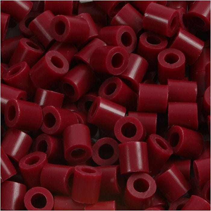 Nabbi- putkihelmet, koko 5x5 mm, aukon koko 2,5 mm, medium, viininpunainen (32239), 1100 kpl/ 1 pkt
