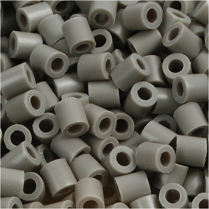Nabbi- putkihelmet, koko 5x5 mm, aukon koko 2,5 mm, medium, tuhkanharmaa (32226), 1100 kpl/ 1 pkt