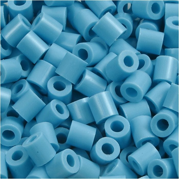 Nabbi- putkihelmet, 5x5 mm, 2,5 mm, medium, turkoosi (32256), 1100kpl/ 1 pkt