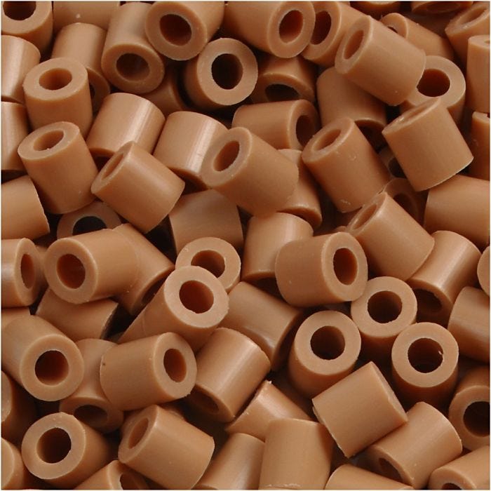 Nabbi- putkihelmet, koko 5x5 mm, aukon koko 2,5 mm, medium, vaaleanrusk. (32260), 6000 kpl/ 1 pkt