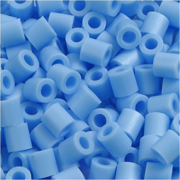 Nabbi- putkihelmet, koko 5x5 mm, aukon koko 2,5 mm, medium, sin.pastelli (32224), 1100 kpl/ 1 pkt