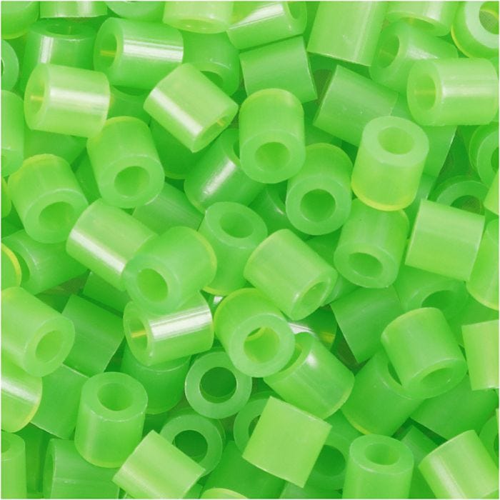 Nabbi- putkihelmet, koko 5x5 mm, aukon koko 2,5 mm, medium, vihr.neon (32237), 1100 kpl/ 1 pkt