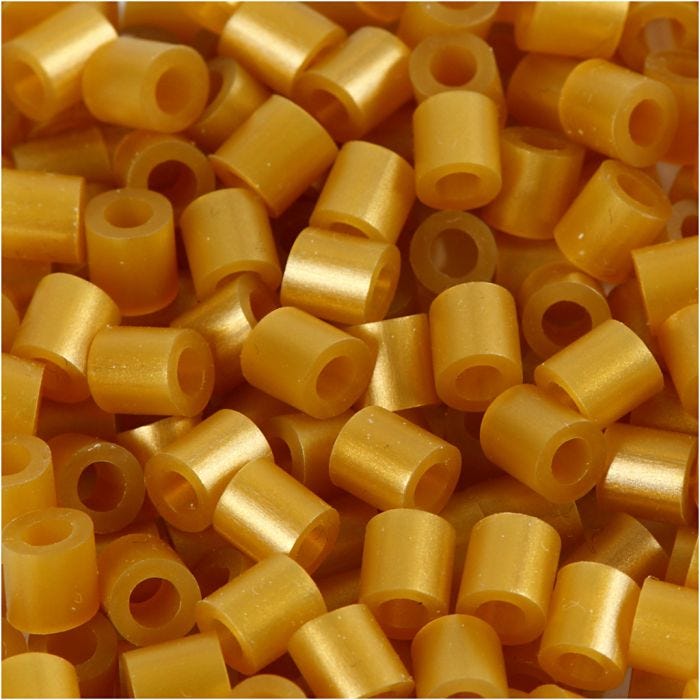 Nabbi- putkihelmet, koko 5x5 mm, aukon koko 2,5 mm, medium, kulta (32263), 1100 kpl/ 1 pkt