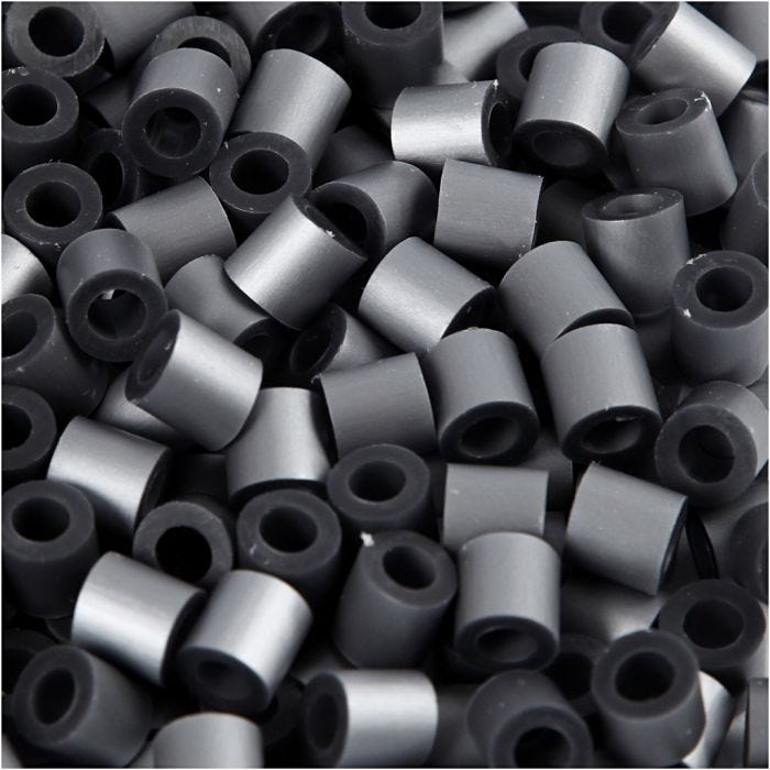 Nabbi- putkihelmet, koko 5x5 mm, aukon koko 2,5 mm, medium, hopea (32262), 1100 kpl/ 1 pkt