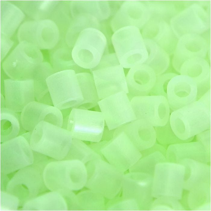 Nabbi- putkihelmet, koko 5x5 mm, aukon koko 2,5 mm, medium, vaalea, pimeässä hoh, 1100 kpl/ 1 pkt