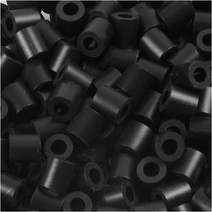 PhotoPearls- helmet, koko 5x5 mm, aukon koko 2,5 mm, medium, musta (1), 6000 kpl/ 1 pkt