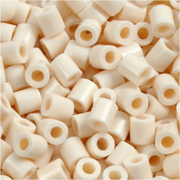 PhotoPearls- helmet, koko 5x5 mm, aukon koko 2,5 mm, medium, vaalea beige (12), 1100 kpl/ 1 pkt