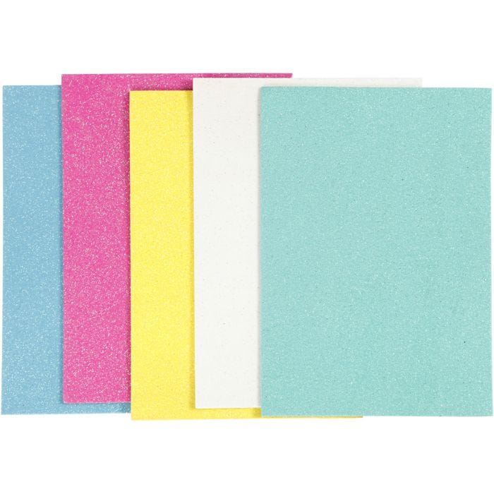 Softisarkki, A5, arkki 148x210 mm, paksuus 2 mm, värilajitelma, 5ark/ 1 pkt
