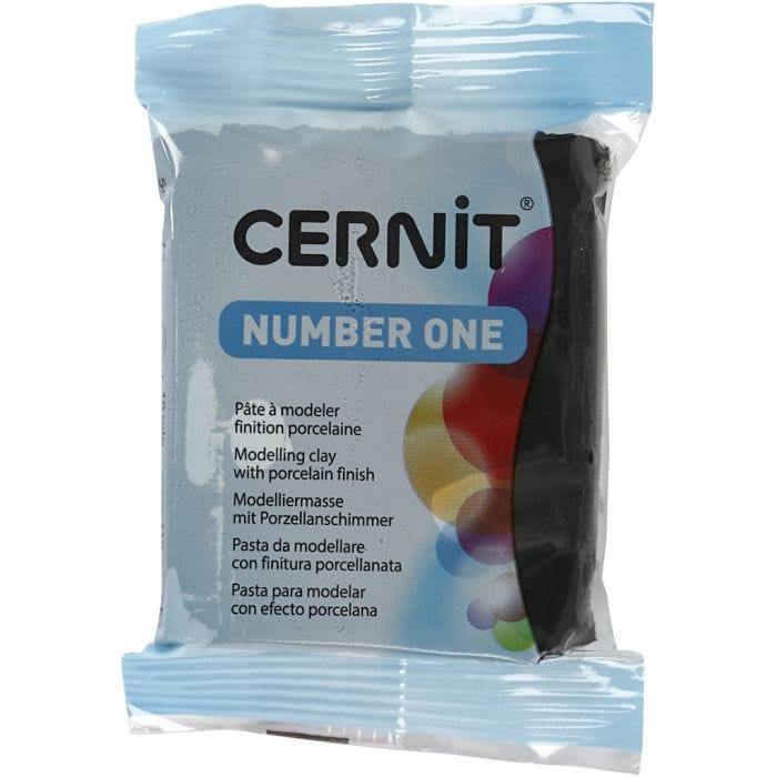 Cernit, musta (100), 56 g/ 1 pkt