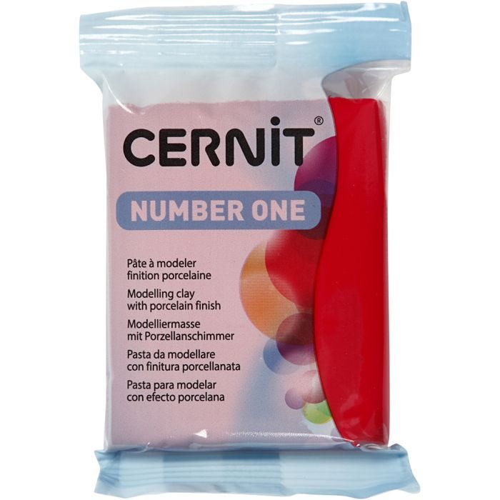 Cernit, joulunpunainen (463), 56 g/ 1 pkt