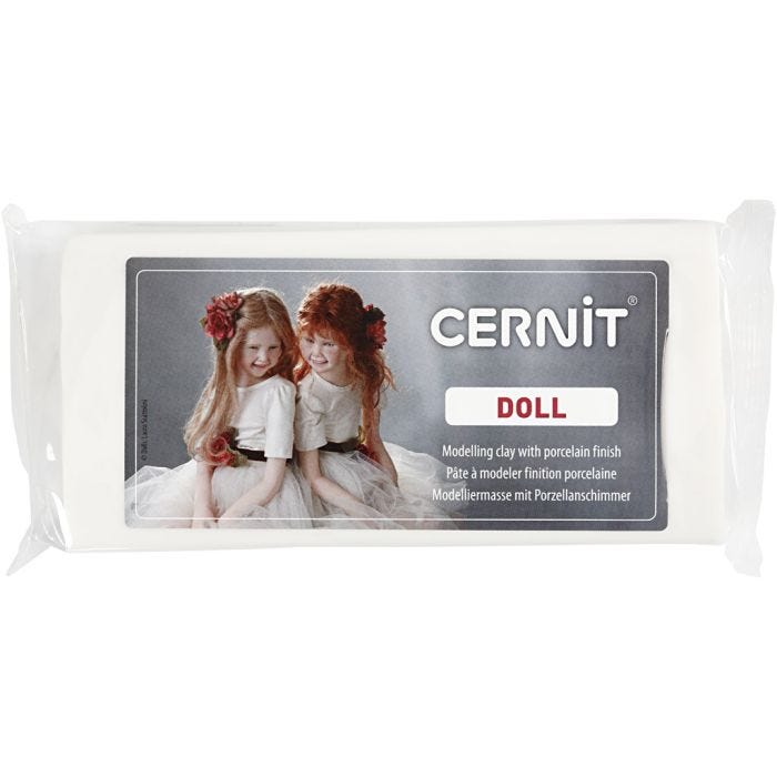 Cernit, valkoinen, 500 g/ 1 pkt