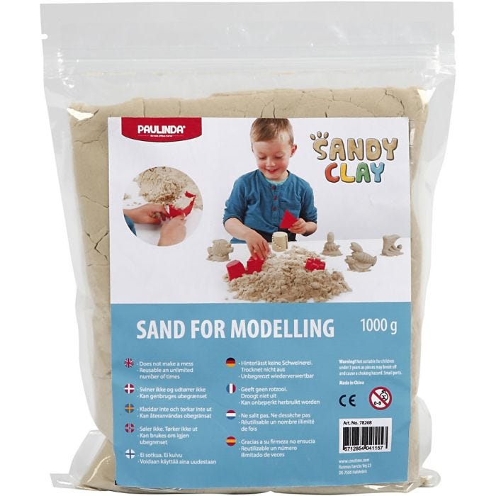 Sandy Clay® hiekkamassa, luonnonrusk., 1 kg