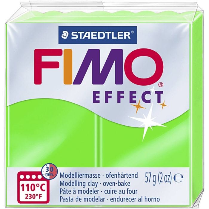 FIMO® Effect, neonvihreä, 57 g/ 1 pkt