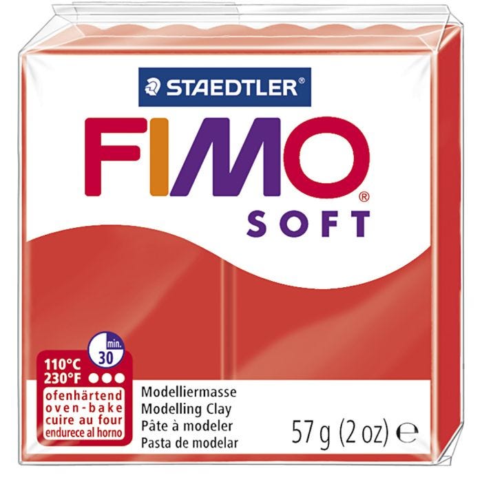 FIMO® Soft- muovailumassa, indian red, 57 g/ 1 pkk