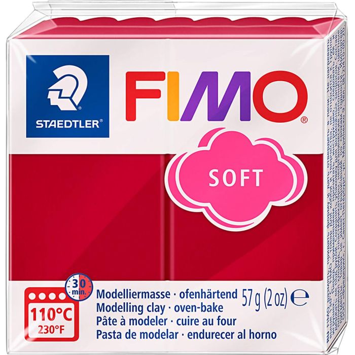 FIMO® Soft- muovailumassa, cherry red, 57 g/ 1 pkt