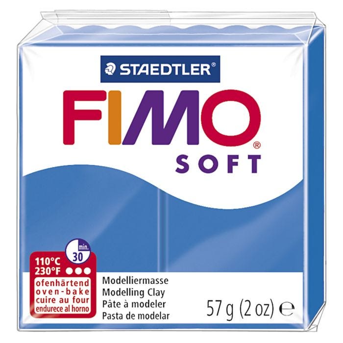 FIMO® Soft- muovailumassa, pacific blå, 57 g/ 1 pkk