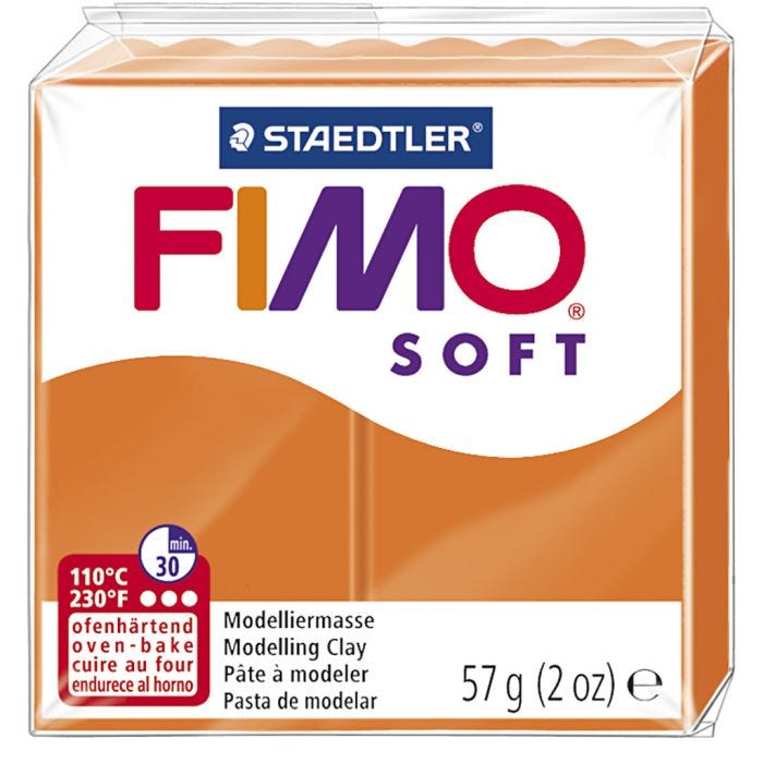 FIMO® Soft- muovailumassa, tangerine, 57 g/ 1 pll