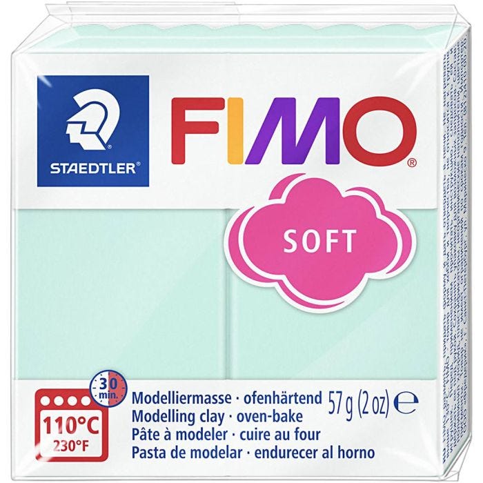 FIMO® Soft- muovailumassa, Mint, 57g/ 1 pkt